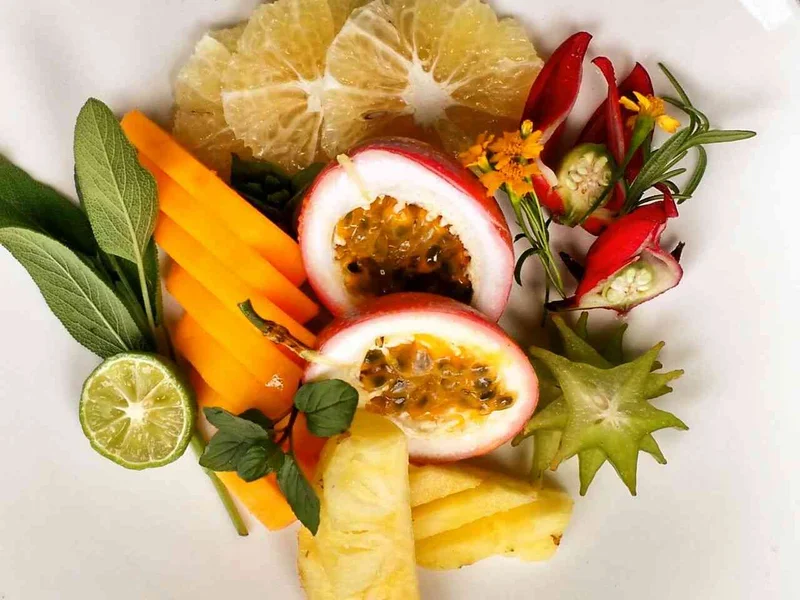 Fresh wholesome food at the retreat